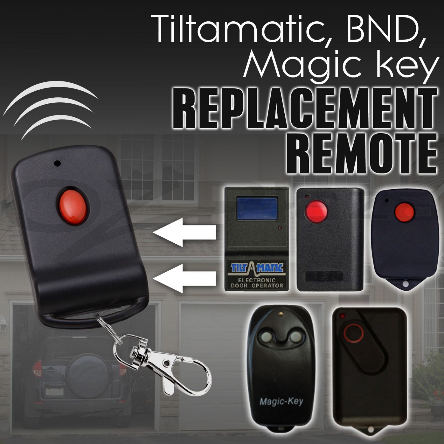 B&D TILT-A-MATIC COMPATIBLE Garage Door Remote Control